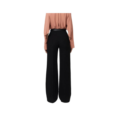 Elisabetta Franchi Pantaloni Pantalone Donna a palazzo Nero - Francavilla Moda